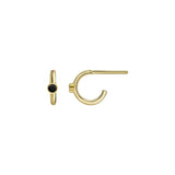 Tory-Long-Huggie-Hoop-Earrings-gold-vermeil-black-sapphire-stone-sleek-everyday-stacking-cool-hoop