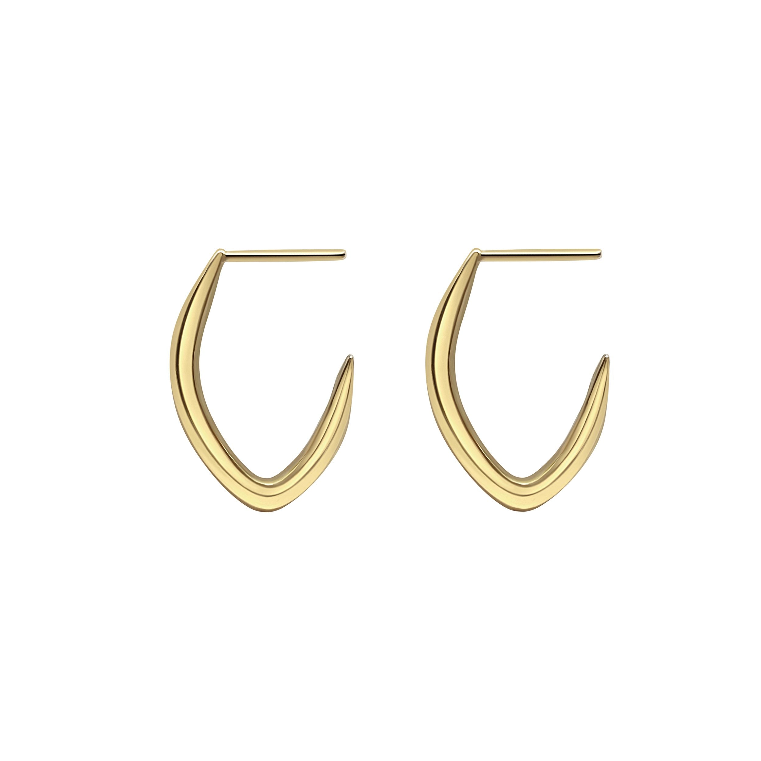 Tory-Long-Zelda-Gold-Vermeil-Curved-Oval-Spike-Hoop-Earrings