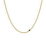 Tory-Long-Zodi-Ball-Chain-Necklace-Black-Sapphire-Stone-Pendant-Minimal