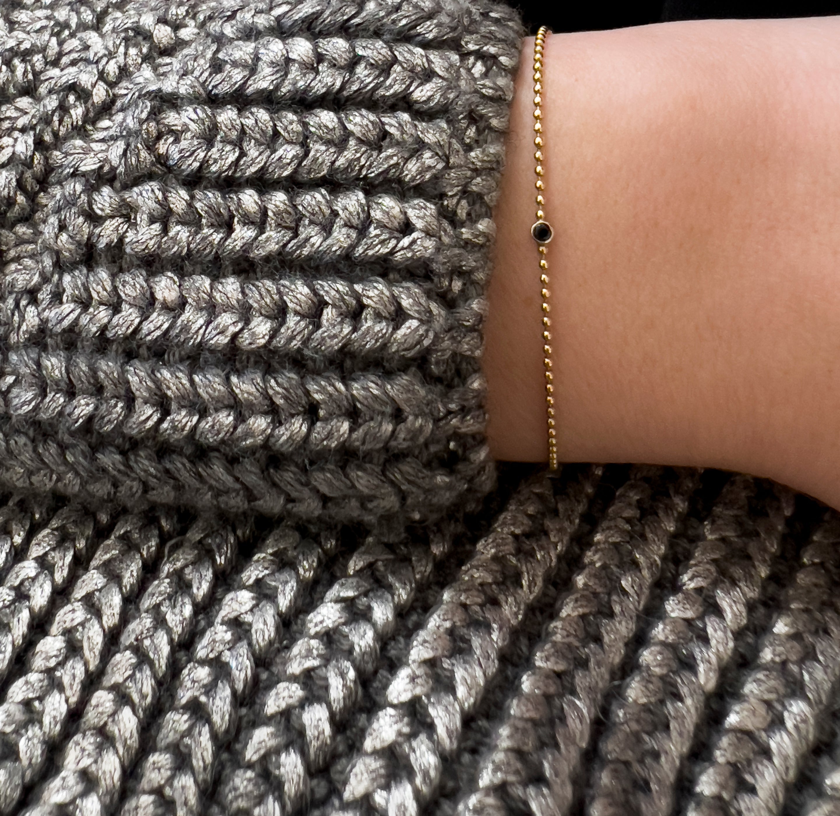 Tory-Long-Zodi-Black-Diamond-Gold-Vermeil-Ball-Chain-Pendant-Bracelet