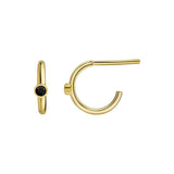 The Hoop Gold & Black Sapphire
