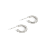 Uniform-Jewellery-Crux-Chunky-Sterling-Silver-Mini-Huggie-Hoops-Bold-Square-Minimal-Earrings