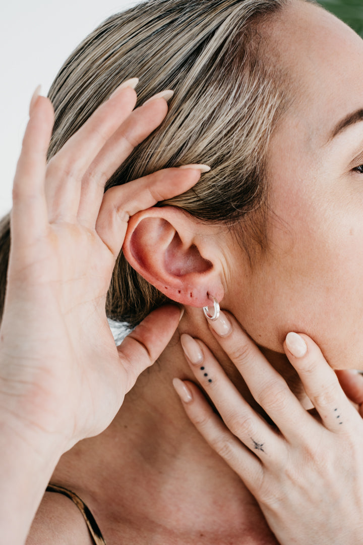 Uniform-Jewellery-Crux-Chunky-Sterling-Silver-Mini-Huggie-Hoops-Bold-Square-Minimal-Earrings