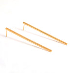 Uniform-Jewellery-Crux-Gold-Vermeil-Bar-Rectangle-Maxi-Drop-Dangle-Stud-Minimal-Sleek-Statement-Earrings