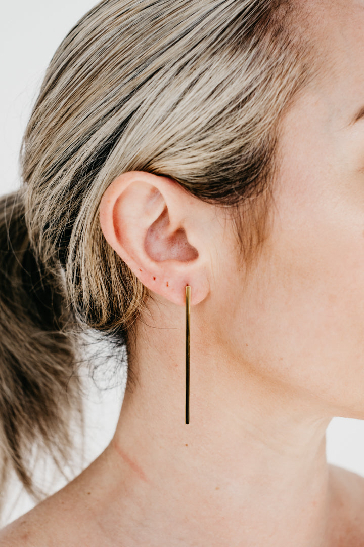Uniform-Jewellery-Crux-Gold-Vermeil-Bar-Rectangle-Maxi-Drop-Dangle-Stud-Minimal-Sleek-Statement-Earrings