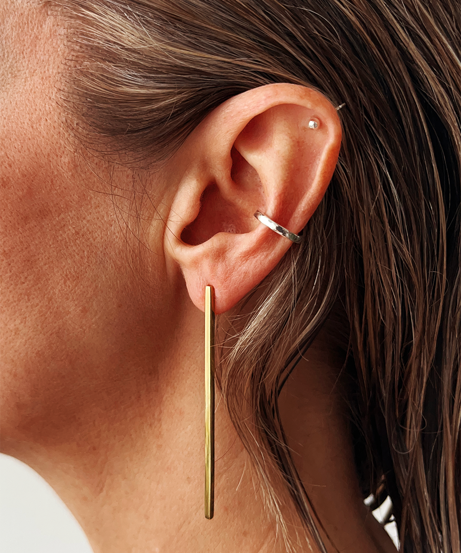 Uniform-Jewellery-Crux-Gold-Vermeil-Bar-Rectangle-Maxi-Drop-Dangle-Stud-Minimal-Sleek-Statement-Earrings