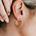 Uniform-Jewellery-Crux-Gold-Vermeil-Chunky-Oversized-Sleek-Statement-Square-Midi-Hoops-Hoop-Earrings