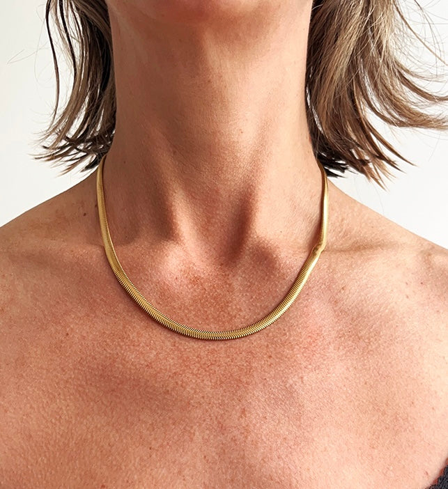 Uniform-Jewellery-Crux-Gold-Vermeil-Chunky-Snake-Chain-Necklace-Statement-Jewellery-Minimal-Cool