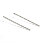 Uniform-Jewellery-Crux-Sterling-Silver-Maxi-Drop-Stud-Stick-Bar-Earrings