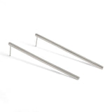 Uniform-Jewellery-Crux-Sterling-Silver-Maxi-Drop-Stud-Stick-Bar-Earrings