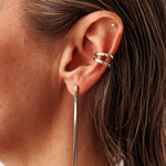 Uniform-Jewellery-Crux-Sterling-Silver-Maxi-Drop-Stud-Stick-Bar-Earrings