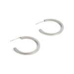 Uniform-Jewellery-Crux-Sterling-Silver-Midi-Hoops-Hoop-Earrings-Statement-Medium-Chunky-Square-Minimal-Sleek