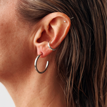 Uniform-Jewellery-Crux-Sterling-Silver-Midi-Hoops-Hoop-Earrings-Statement-Medium-Chunky-Square-Minimal-Sleek