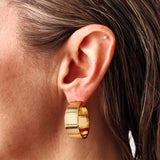 Uniform-Jewellery-Dee-Oversized-Statement-Gold Hoops-Chunky-Sleek-Hoop-Earrings-Vermeil