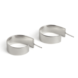 Uniform-Jewellery-Dee-Sterling-Silver-Sleek-Oversized-Chunky-Minimal-Hoops-Hoop-Earrings