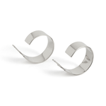 Uniform-Jewellery-Dee-Sterling-Silver-Sleek-Oversized-Chunky-Minimal-Hoops-Hoop-Earrings