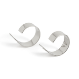 Uniform-Jewellery-Dee-Sterling-Silver-Sleek-Oversized-Chunky-Minimal-Hoops-Hoop-Earrings