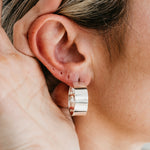 Uniform-Jewellery-Dee-Sterling-Silver-Sleek-Oversized-Chunky-Minimal-Hoops-Hoop-Earrings