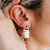 Uniform-Jewellery-Dee-Sterling-Silver-Sleek-Oversized-Chunky-Minimal-Hoops-Hoop-Earrings