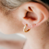 Uniform Jewellery Crux Chunky Gold Vermeil hoops Midi Medium Hoop Earrings