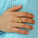 Jewelled Dreams Chunky Ring Gold