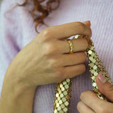 Pastel Jewelled Wiggle Ring