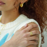 Pastel Jewelled Wiggle Ring