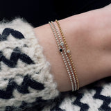 Zodi Silver White Diamond Bracelet