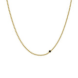 Zodi Gold Black Diamond Necklace