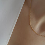 gold diamond necklace