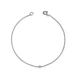 Zodi Silver White Diamond Bracelet