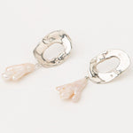 Carolina-De-Barros-Agua-Earrings-Sterling-Silver-18ct-Gold-Plated-Statement-Hoop-Pearl-Drop-Bead