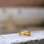 Feggeri-Ahinos-Organic-Ring-Gold-Vermeil-Textured-Band-Stacking