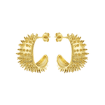 Feggeri-Ahinos-Oversized-Statement-Spike-Hoop-Hoops-Spikey-Earrings-Earring-Gold-Vermeil