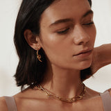 Carolina-de-Barros-Alga-18ct-Gold-Plated-Sterling-Silver-Twist-Drop-Stud-Statement-Earrings