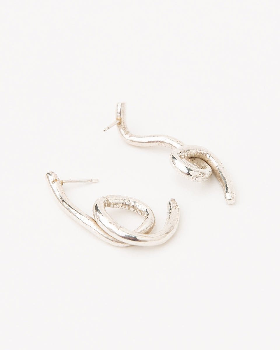 Carolina-de-Barros-Alga-18ct-Gold-Plated-Sterling-Silver-Twist-Drop-Stud-Statement-Earrings