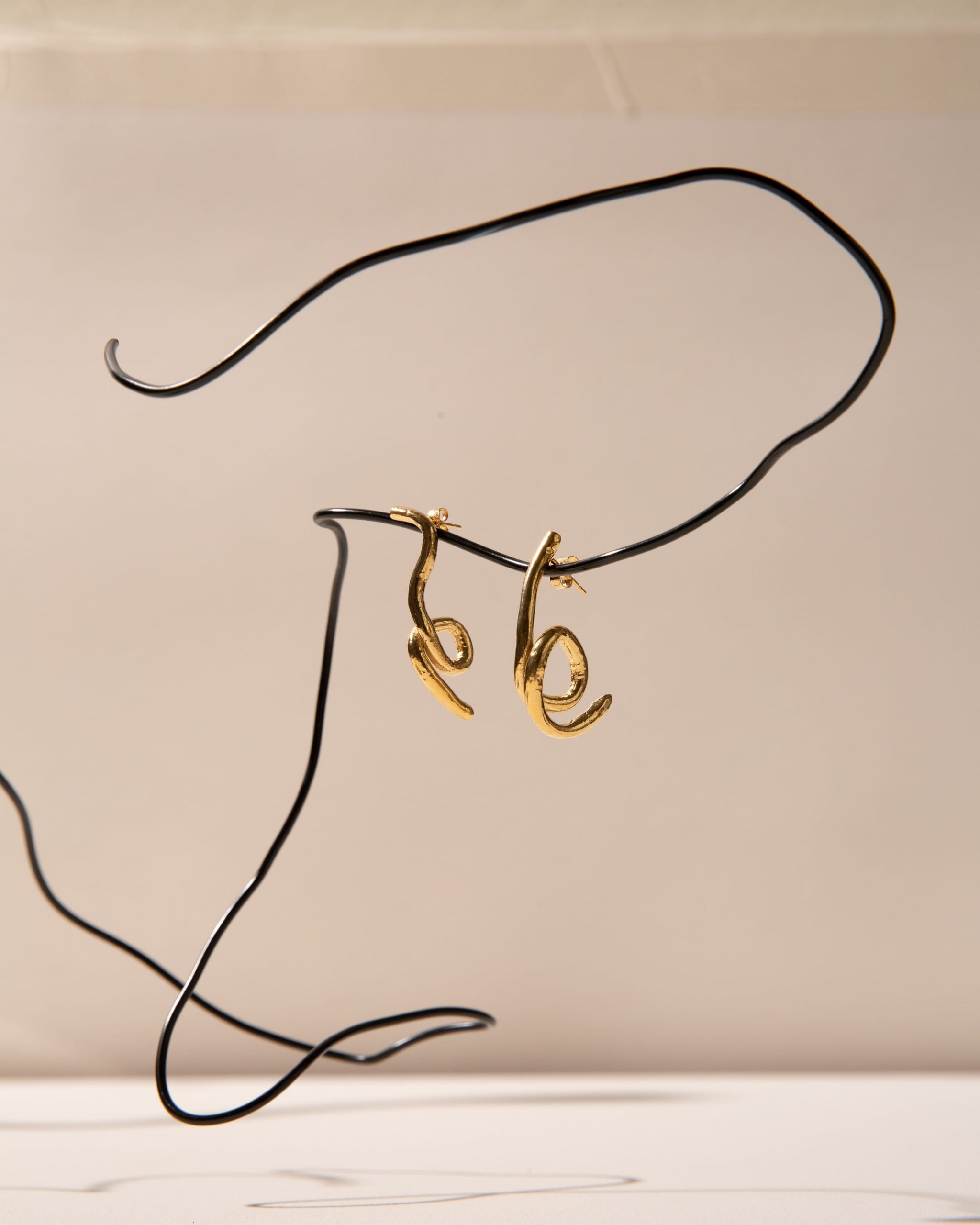 Carolina-de-Barros-Alga-18ct-Gold-Plated-Sterling-Silver-Twist-Drop-Stud-Statement-Earrings