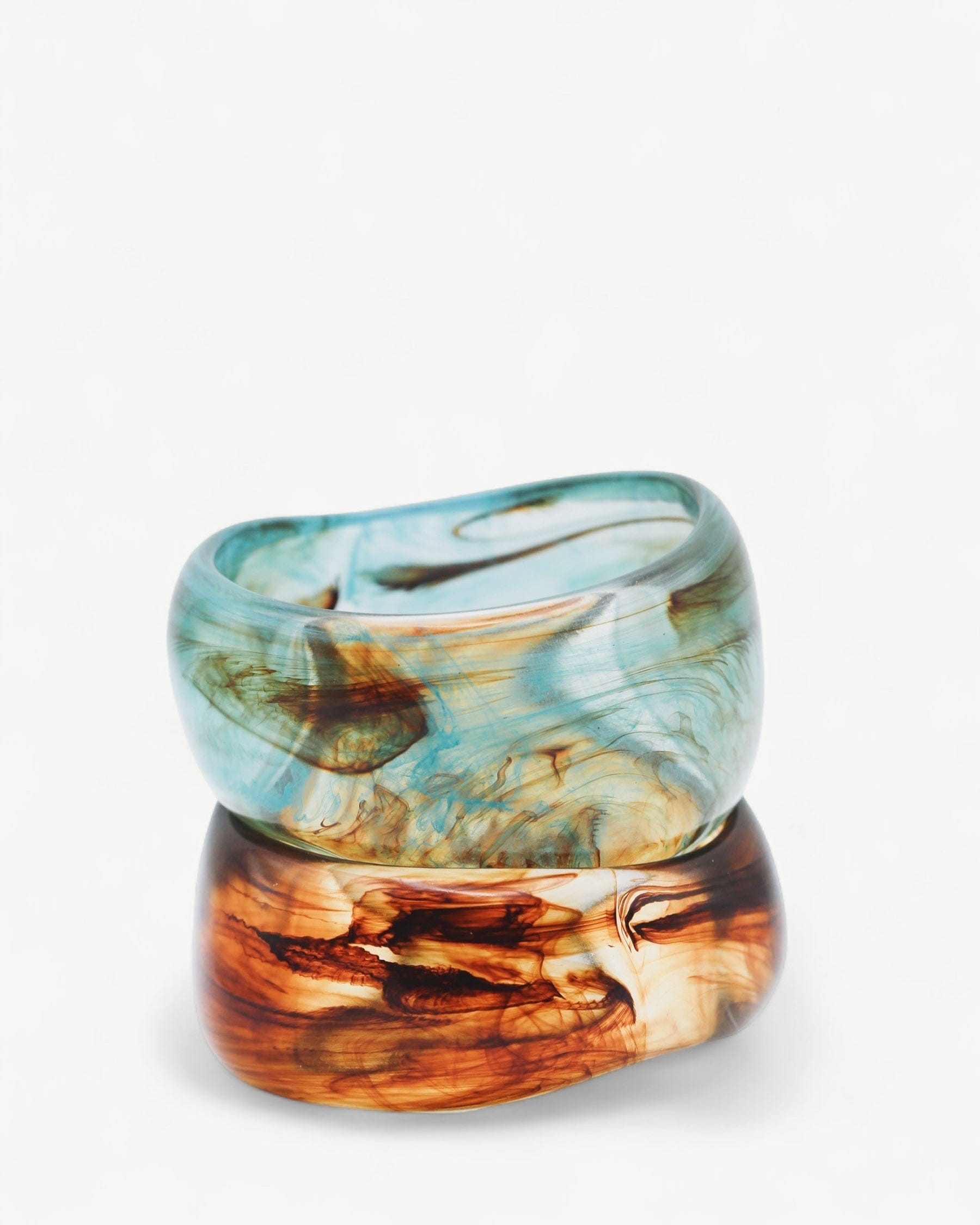 Amber Drift Bangle - Golden
