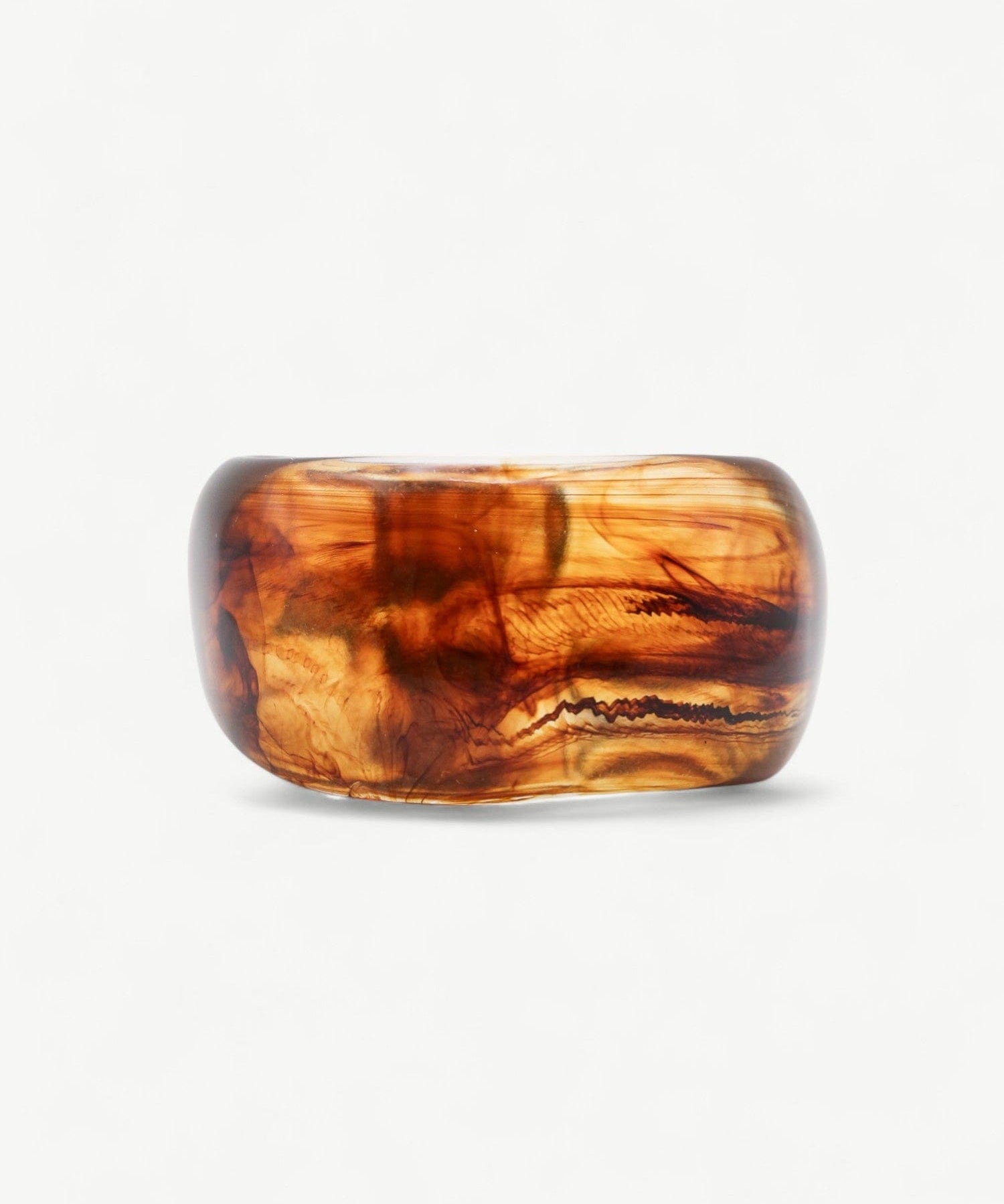 Amber Drift Bangle - Golden
