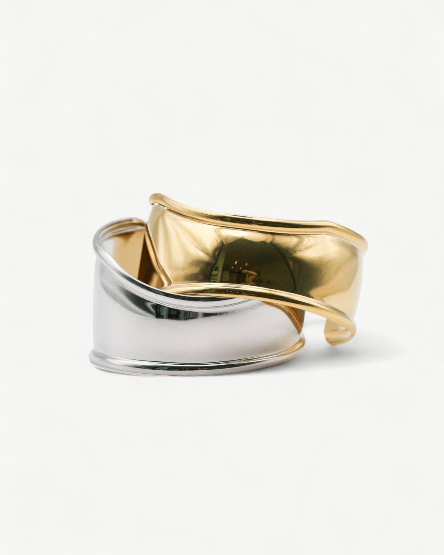 Arc Cuff Bangle - Golden