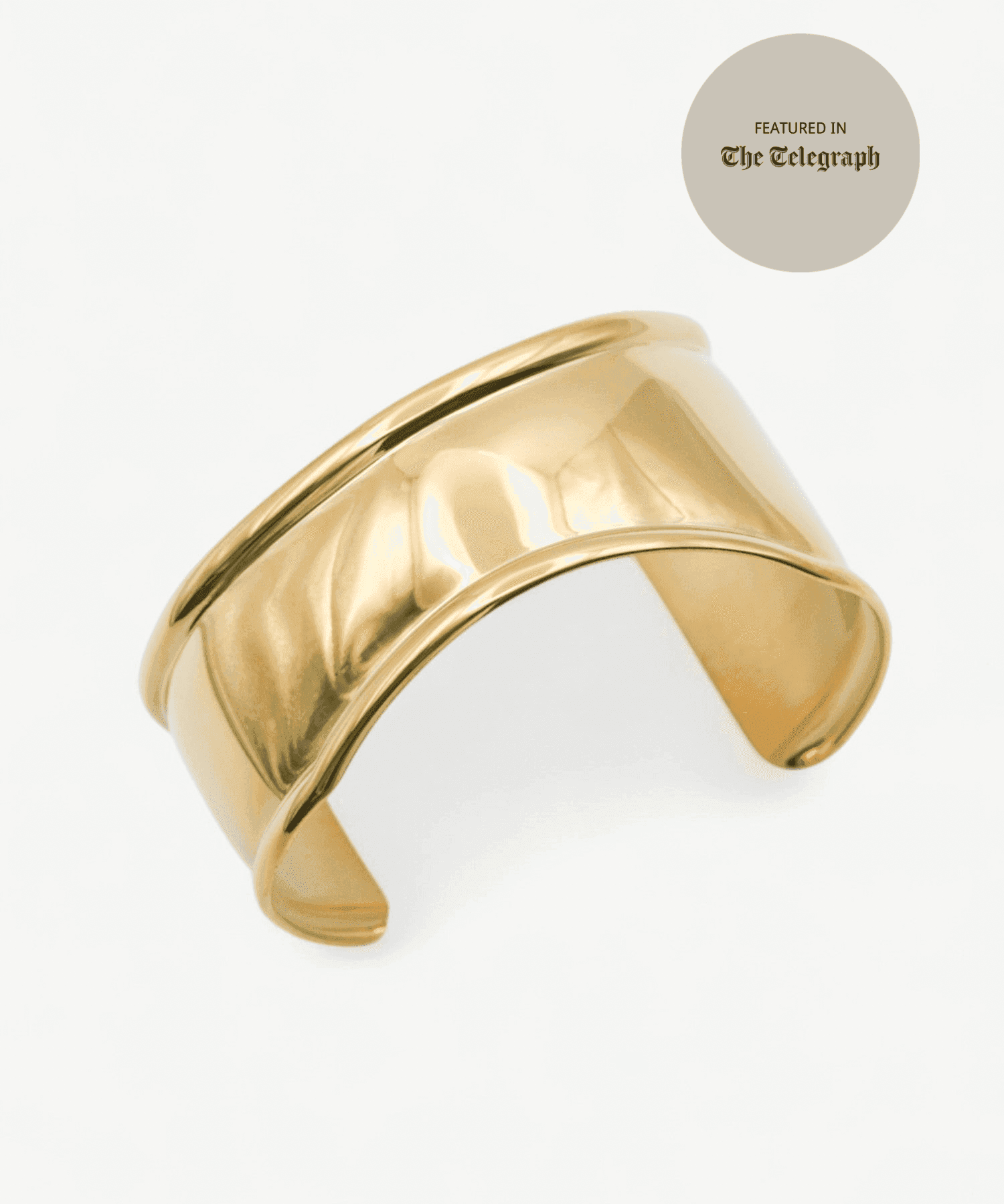 Arc Cuff Bangle - Golden