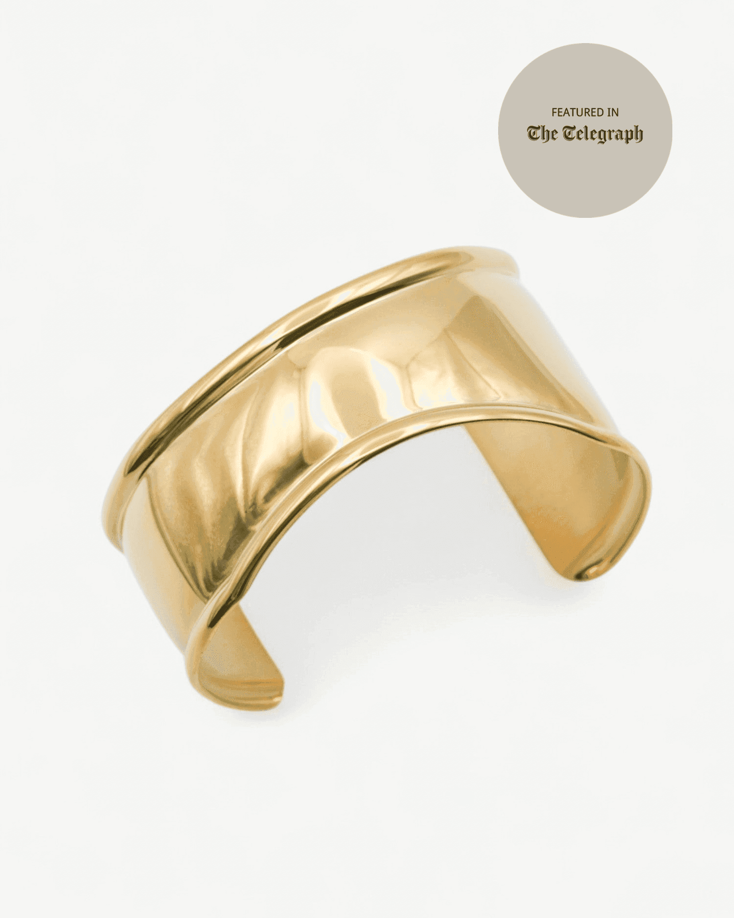 Arc Cuff Bangle - Golden
