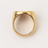 Carolina-De-Barros-AREIA-ROUND-Sterling-Silver-18ct-Gold-Plated-SIGNET-RING