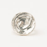 Carolina-De-Barros-AREIA-ROUND-Sterling-Silver-18ct-Gold-Plated-SIGNET-RING