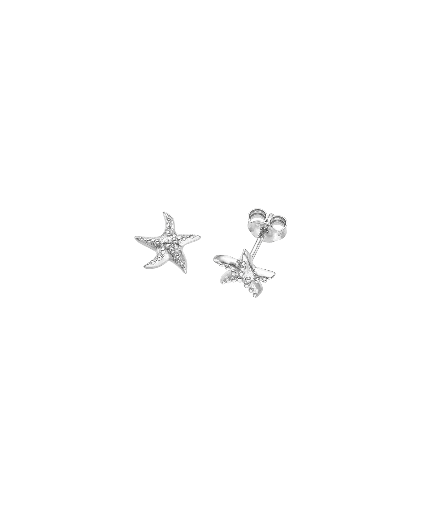 Feggeri-Astra-Starfish-Star-Marine-Sealife-Aqua-Stud-Earrings-Sterling-Silver-Platinum