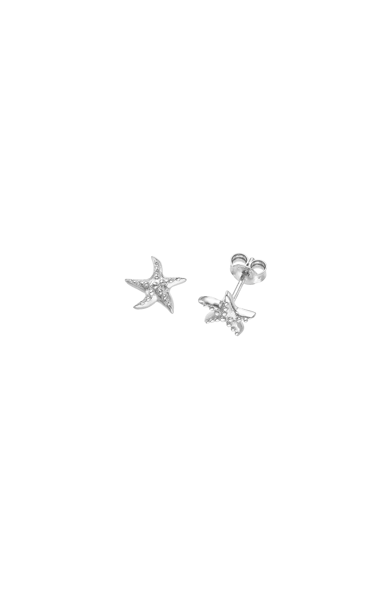 Feggeri-Astra-Starfish-Star-Marine-Sealife-Aqua-Stud-Earrings-Sterling-Silver-Platinum