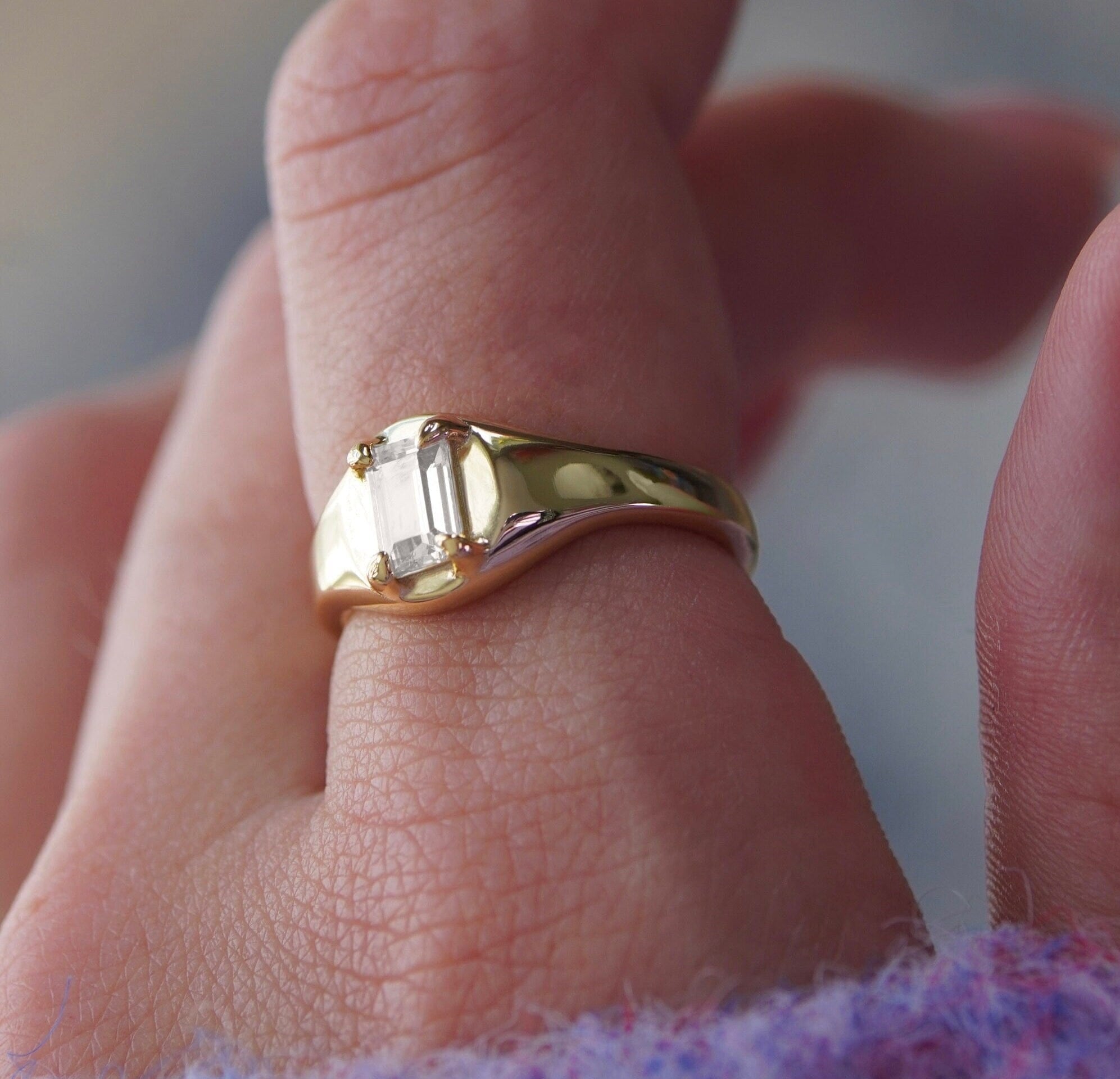 Junk-Jewels-Aubrey-Gold-Vermeil-Sterling-Silver-Cubic-Zirconia-Diamond-Stacking-Solitaire-Signet-Chunky-Ring-Gold-Silver
