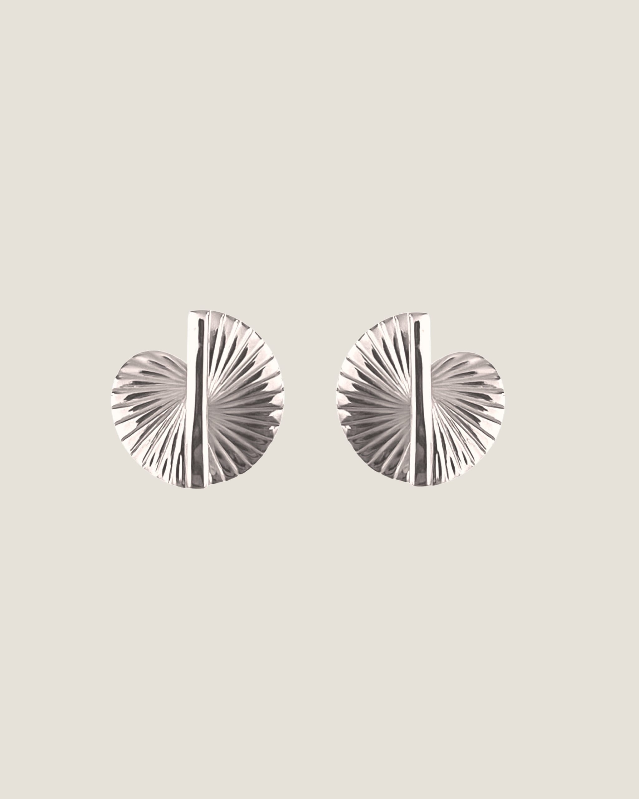 Ruddock-Baby-Fan-Mini-Sculptural-Curve-Spiral-Statement-Earrings-Studs-Sterling-Silver-Gold-Plated-18-Carat-ct