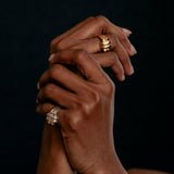 Ruddock-Brando-Ring-Sculptural-Statement-Cocktail-Ring-Chunky-Gold-Plated-Sterling-Silver-DemiFine