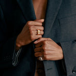 Ruddock-Brando-Chunky-Sculptural-Statement-Ring-Sterling-Silver-Cocktail-Gold-Plated-18ct